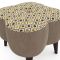Orla Kiely Daisy Velvet Small Footstool