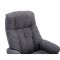 Casa Trento Swivel Recliner Chair & Footstool, Lisbon Grey Fabric 