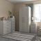 Casa Madrid Dressing Stool, Grey