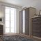 Casa Lyon 2 Door Mirrored Wardrobe, Anthracite