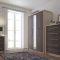 Casa Lyon 3 Door Mirrored Wardrobe, Anthracite