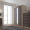 Casa Lyon 4 Door Mirrored Wardrobe, Anthracite
