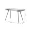 Jual San Francisco Curve Office Desk With Drawers, Grey