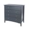 Casa Carla 4 Drawer Chest of Drawers, Midnight Blue