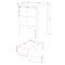 Casa Carla 2 Drawer Bedside Cabinet, Light Grey