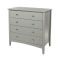 Casa Carla 4 Drawer Chest, Light Grey