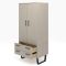 Casa Taylor 2 Door 2 Drawer Wardrobe, Grey