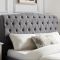 Casa Gerbera Bed Frame, Double, Light Grey