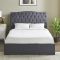 Casa Gerbera Storage Bed Frame, Single, Dark Grey