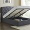 Casa Gerbera Storage Bed Frame, King, Dark Grey