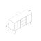Casa Alden Medium Sideboard, Antique Wax