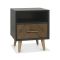 Casa Ashford 1 Drawer Bedside Cabinet, Fumed Oak