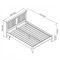 Casa Bampton Bed Frame, King, Soft Grey