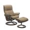 Stressless Mayfair Large Leather Recliner Chair & Footstool, Paloma Funghi