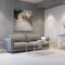 Casa Abstract Glass Coffee Table