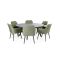 Supremo Mirfield 6 Seater Garden Dining Set, Green