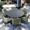 Supremo Mirfield 6 Seater Garden Dining Set, Green