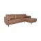Casa Roma Right Hand Fabric Chaise Sofa, Saddle