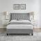 Casa Iris Bed Frame, Double, Light Grey