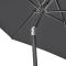 Pacific Lifestyle Riva Round Parasol, 2.5m, Anthracite