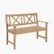 Pacific Lifestyle Cambridge Garden Bench, Light Teak