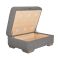 Casa Haize Fabric Storage Footstool