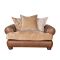 Casa Tetbury Pillow Back Leather Snuggler Armchair, Caramel