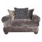 Casa Tetbury Pillow Back Fabric Snuggler Armchair, Grey