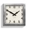 Newgate Quad Wall Clock, 40cm, Chrome