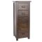 Casa Brett 5 Drawer Narrow Chest, Walnut