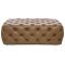 Alexander & James Button Large Leather Footstool