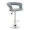 Casa Titan Bar Stool, Light Grey