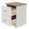 Casa Chandler 2 Drawer Petite Bedside Cabinet, White
