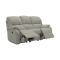 G Plan Mistral Small 3 Seater Double Power Recliner Leather Sofa, Husk Alabaster