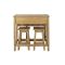Casa Connor Breakfast Drop Leaf Table & 2 Stools Set