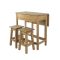 Casa Connor Breakfast Drop Leaf Table & 2 Stools Set
