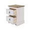 Casa Connor 2 Drawer Petite Bedside Cabinet, White