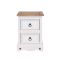 Casa Connor 2 Drawer Petite Bedside Cabinet, White