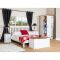 Casa Connor 2 Drawer Petite Bedside Cabinet, White