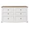 Casa Connor 3+3 Drawer Wide Chest, White