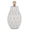 Pacific Lifestyle Gaudi Geometric Stoneware Table Lamp White