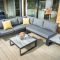 Hartman Vienna Square Garden Corner Set with Lounger, Grey