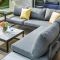 Hartman Vienna Square Garden Corner Set with Lounger, Grey