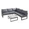 Hartman Vienna Square Garden Corner Set with Lounger, Grey