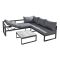 Hartman Vienna Square Garden Corner Set with Lounger, Grey