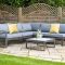 Hartman Vienna Square Garden Corner Set with Lounger, Grey