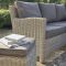 Kettler Palma Signature Mini Corner Garden Lounge Set, White Wash