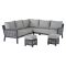 Bramblecrest Portofino Garden Square Modular Sofa & Adjustable Table Set