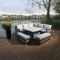 Bramblecrest Portofino Garden Modular Sofa & Firepit Table Set