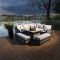 Bramblecrest Portofino Garden Modular Sofa & Fire Pit Table Set